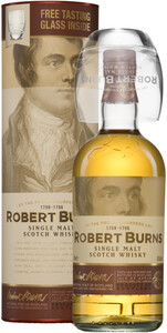 Виски Arran, Robert Burns Single Malt, gift box with glass, 0.7 л