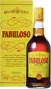 Испанский бренди Fabuloso Solera, gift box, 0.7 л