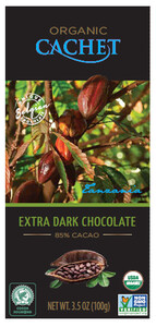 Cachet Extra Dark Chocolate Tanzania, 85% Cocoa, 100 g