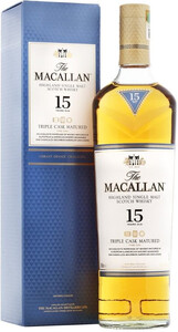 Виски Macallan, Triple Cask Matured 15 Years Old, gift box, 0.7 л