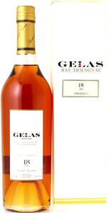Gelas, Bas Armagnac Monocepage Baco, 18 ans (45,5%), gift box, 0.7 л