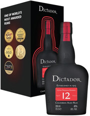 Dictador 12 Years Old, gift box, 0.7 L