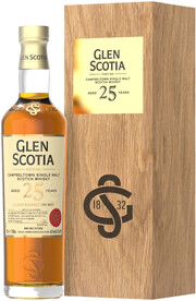 Glen Scotia 25 Years Old, wooden box, 0.7 L