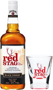 Red Stag Black Cherry with plastic glass, 0.7