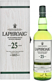 Виски Laphroaig 25 Years Old (48,9%), gift box, 0.7 л