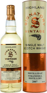 Signatory Vintage, 86 Proof Collection Strathmill 10 Years, 2007, metal tube, 0.7 л