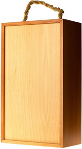 Пенал Wooden box with sliding lid for 2 bottles Bourgogne, beech