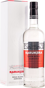 Крепкий ром 50 градусов Karukera Rhum Blanc Agricole, gift box, 0.7 л