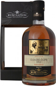 Rum Nation Guadeloupe Vieux, gift box, 0.7 л