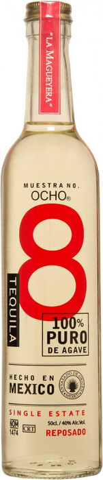 На фото изображение Ocho Reposado, 0.5 L (Очо Репосадо объемом 0.5 литра)