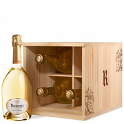 Ruinart, Blanc de Blancs, set of 4 bottles, wooden box