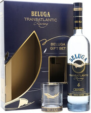 Горілка класу супер-преміум Beluga Transatlantic Racing, gift box with rocks glass, 0.7 л
