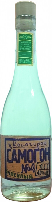 На фото изображение Косогоров Самогон №4 Ячменный, объемом 0.5 литра (Kosogorov Samogon №4 0.5 L)