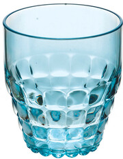 На фото изображение Guzzini, Tiffany Glass, Blue, 0.35 L (Гуззини, Тиффани Стакан, Голубой объемом 0.35 литра)