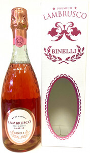 Шампанське Binelli Premium Lambrusco Rosato, DellEmilia IGT, gift box