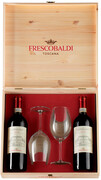Marchesi de Frescobaldi, Castiglioni Chianti DOCG, gift set for 2 bottle and 2 glass