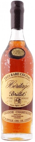 На фото изображение Brillet, Tres Rare Heritage, Grande Champagne, 0.7 L (Брийе, Трэ Рар Эритаж, Гранд Шампань объемом 0.7 литра)