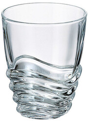 Crystalite Bohemia, Wave Whisky Glass, Set of 6 pcs, 280 ml