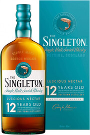 На фото изображение Singleton of Dufftown 12 Years Old, gift box, 0.7 L (Синглтон 12-летний, в подарочной коробке в бутылках объемом 0.7 литра)