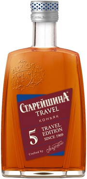 In the photo image Elder Travel 5 years old, flask, 0.1 L