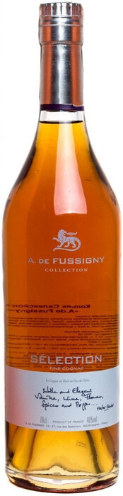 На фото изображение A. de Fussigny, Selection, 0.7 L (А. де Фуссиньи, Селексьон объемом 0.7 литра)