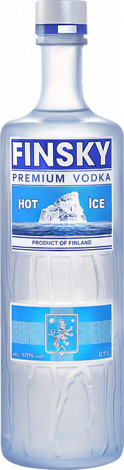 На фото изображение Finsky Hot Ice, 0.7 L (Фински Хот Айс объемом 0.7 литра)