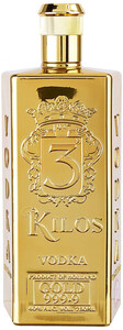 3 Kilos Vodka, Gold 999.9, 0.75 L