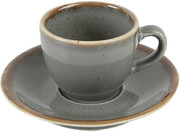 На фото изображение На фото изображение Porland, Seasons Coffee Saucer, Dark Grey (Порланд, Сизэнс Блюдце кофейное, Темно-серый)