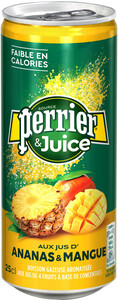 Perrier Ananas & Mangue, in can, 250 ml