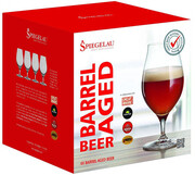 На фото изображение Spiegelau, Craft Beer Barrel Aged Beer, Set of 4 pcs, 0.5 L (Шпигелау, Крафт Бир Набор из 4 бокалов для бочкового пива объемом 0.5 литра)