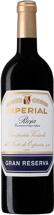 На фото изображение CVNE, Imperial Gran Reserva, Rioja DOC, 2012, 0.75 L (Кюне, Империал Гран Ресерва, 2012 объемом 0.75 литра)