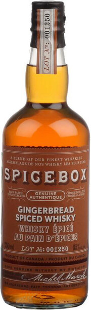 На фото изображение Spicebox Gingerbread, 0.75 L (Спайсбокс Имбирь в бутылках объемом 0.75 литра)
