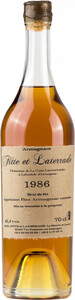Fitte et Laterrade, Domaine de La Coste Lacourtoisie a Labastide dArmagnac, Bas Armagnac AOC, 1986, 0.7 L