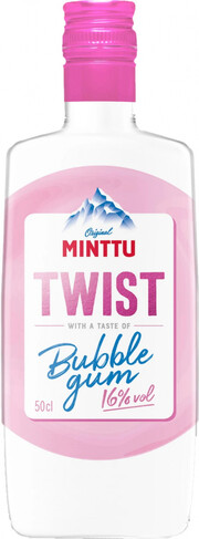 На фото изображение Minttu Twist Bubble Gum, 0.5 L (Минтту Твист Баббл Гам объемом 0.5 литра)