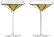 LSA International, Space Champagne & Cocktail Glass, Gold, Set of 2 pcs, 240 мл