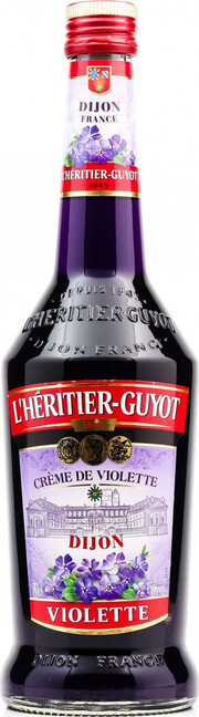 На фото изображение LHeritier-Guyot, Creme de Violette, 0.7 L (ЛЭритье-Гийо, Крем де Виолетт (Фиалка) объемом 0.7 литра)