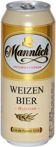 Mannlich International Weizen, in can, 0.5 L