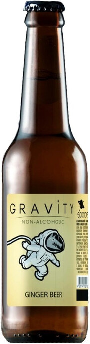На фото изображение Gravity Ginger Beer, 0.33 L (Гравити Имбирное Пиво объемом 0.33 литра)