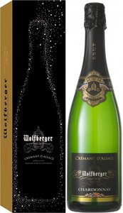 Wolfberger, Cremant dAlsace Chardonnay, gift box