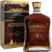 Армянский бренди Vedi Alco, Apricot 5 Years, gift box, 0.7 л