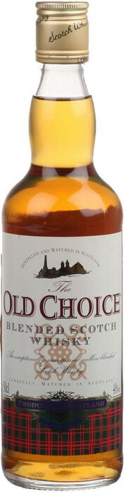На фото изображение The Old Choice Blended, 0.7 L (Олд Чойс Купажированный в бутылках объемом 0.7 литра)