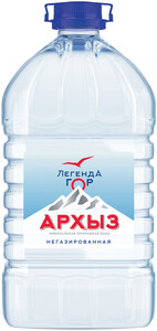 Легенда гор Архыз негазированная, в пластиковой бутылке, 5 л