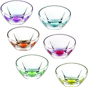 RCR, Fusion Colored Crystal Bowl, Set of 6 pcs