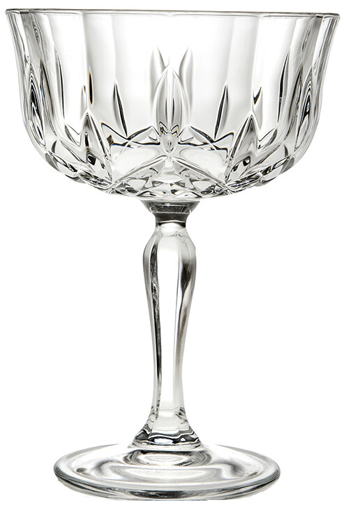 Set of 6 RCR Cristalleria Italiana 25849020006 Opera Luxion Crystal Champagne Glasses 
