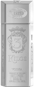 3 Kilos Vodka, Silver 999.9, 0.75 L