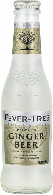 На фото изображение Fever-Tree, Premium Ginger Beer, 0.2 L (Фиве-Три, Премиум Джинджер Бир объемом 0.2 литра)