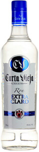 Легкий ром 35 градусов Carta Vieja Extra Claro, 0.75 л