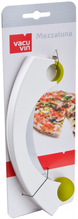 На фото изображение На фото изображение Vacu Vin, Pizza Knife, White (Ваку Вин, Нож для нарезания пиццы, белый)