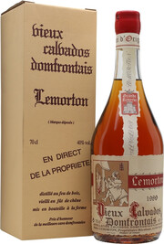Calvados Lemorton, Vintage 1989, gift box, 0.7 л