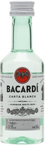 Bacardi Carta Blanca, 50 ml
